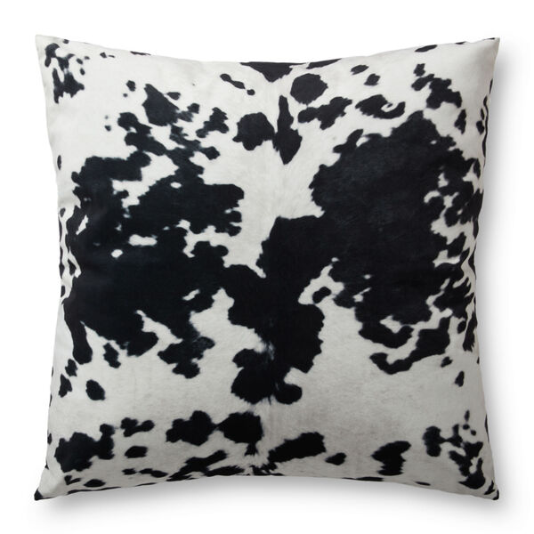 Black and White 36-Inch x 36-Inch Floor Pillow, image 1