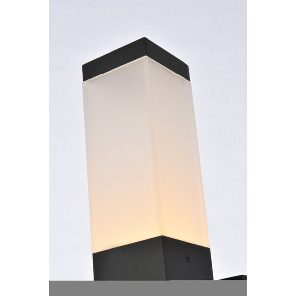 Raine Black 260 Lumens 16-Light LED Outdoor Wall Sconce, image 3