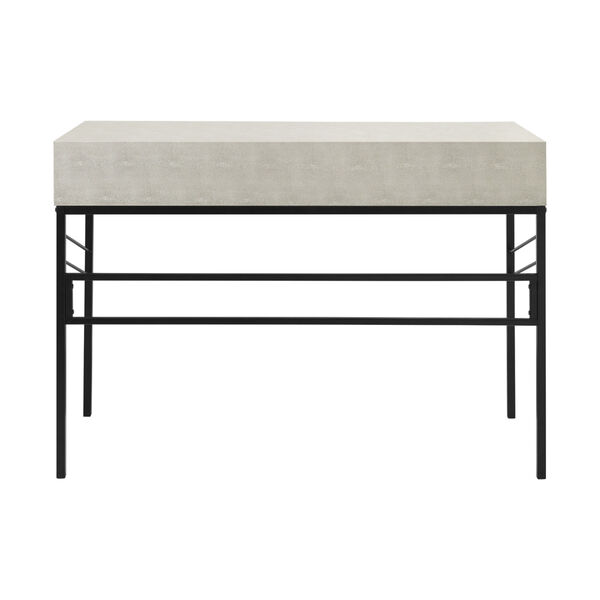 Vetti Off White and Black Two Drawer Desk, image 5