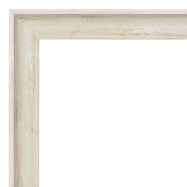 Regal White 29W X 65H-Inch Full Length Floor Leaner Mirror, image 2