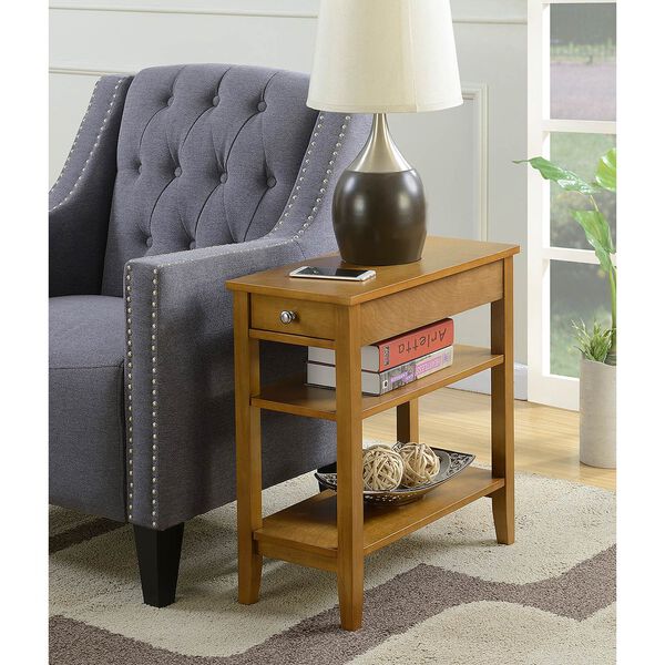 American Heritage Three Tier End Table with Drawer, image 3