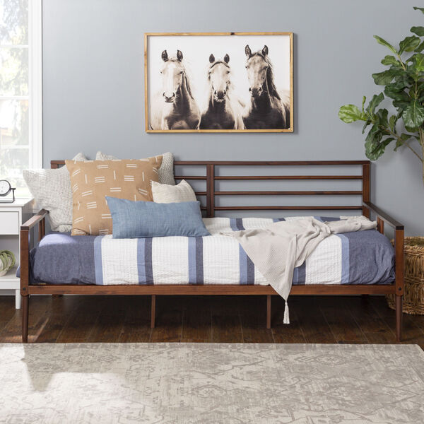 Walnut Spindle Daybed, image 1
