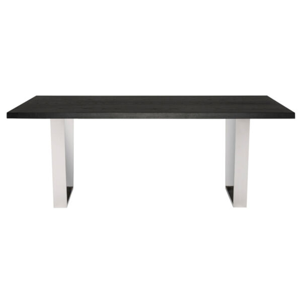 Versailles Onyx and Silver 79-Inch Dining Table, image 2