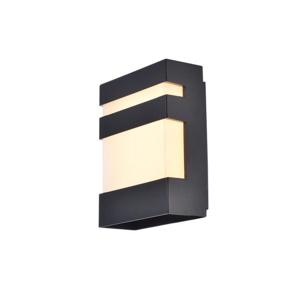Raine Black 400 Lumens 12-Light LED Outdoor Wall Sconce, image 2