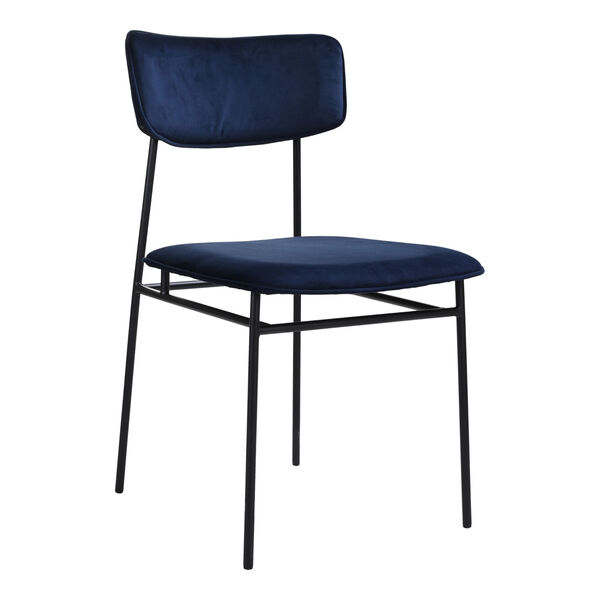 Sailor Blue and Black Dining Chair, Set of 2, image 3