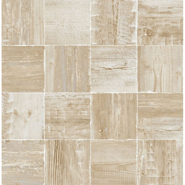 NextWall Wood Block Peel and Stick Wallpaper, image 2
