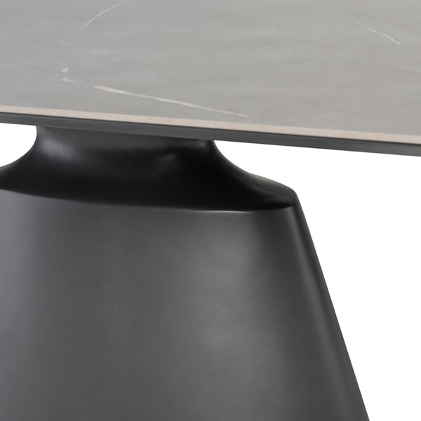 Taji Grey and Titanium 79-Inch Dining Table with Rectangular Top, image 4