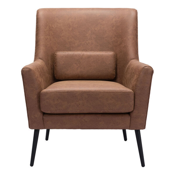 Ontario Vintage Brown and Gold Accent Chair, image 4