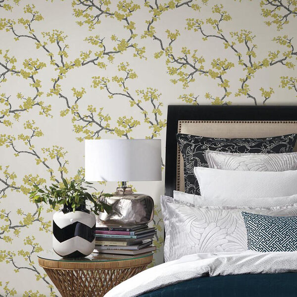 Florence Broadhurst Gold Branches Wallpaper - SAMPLE SWATCH ONLY, image 2