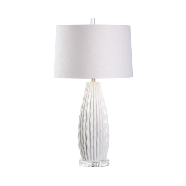 Saguaro White Glaze Table Lamp, image 1
