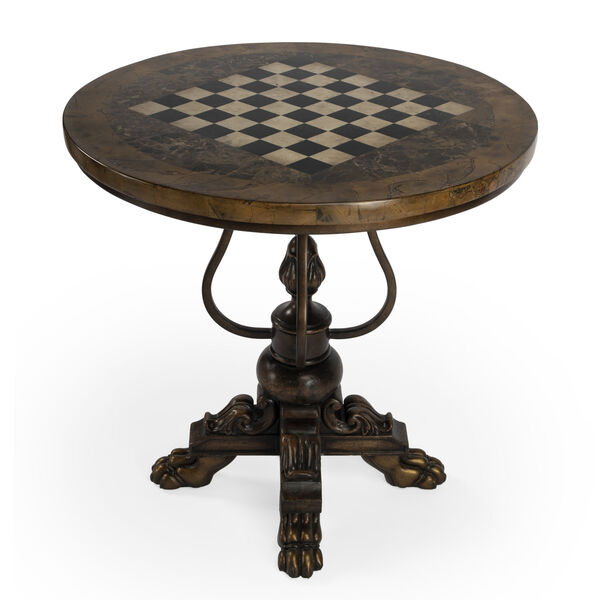 Carlyle Fossil Stone Game Table, image 5