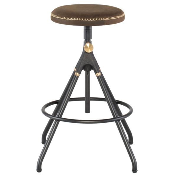 Akron Brown and Black Counter Stool, image 2