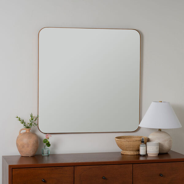 Hailey Gold 34 x 34-Inch Square Wall Mirror, image 1