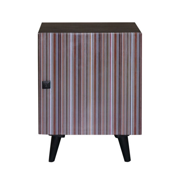 Outbound Black Nightstand with One Cabinet, image 1