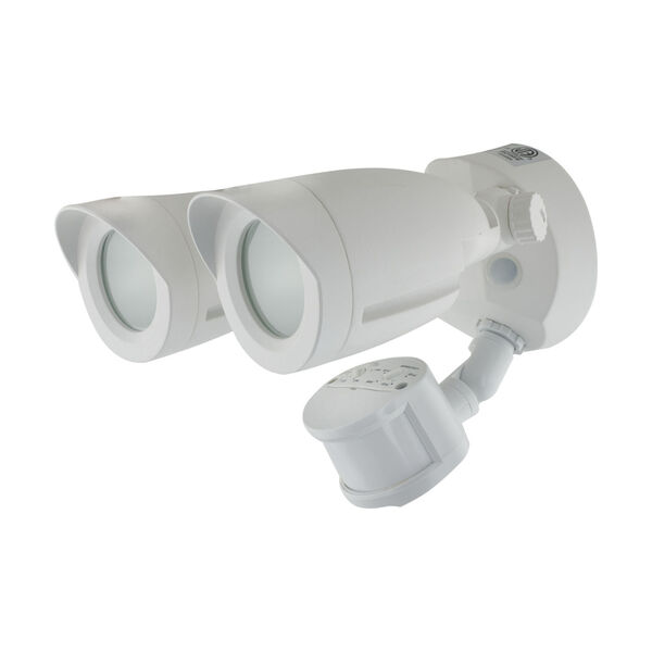 White 3000K Two-Light LED Security Light with Motion Censor, image 2