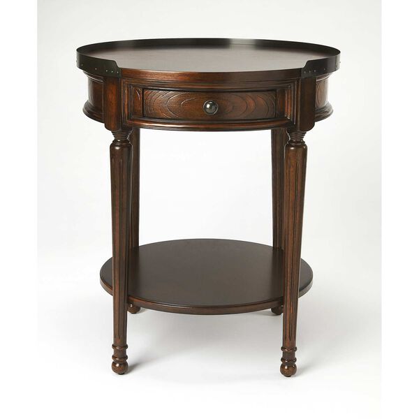 Sampson Cherry Accent Table, image 1