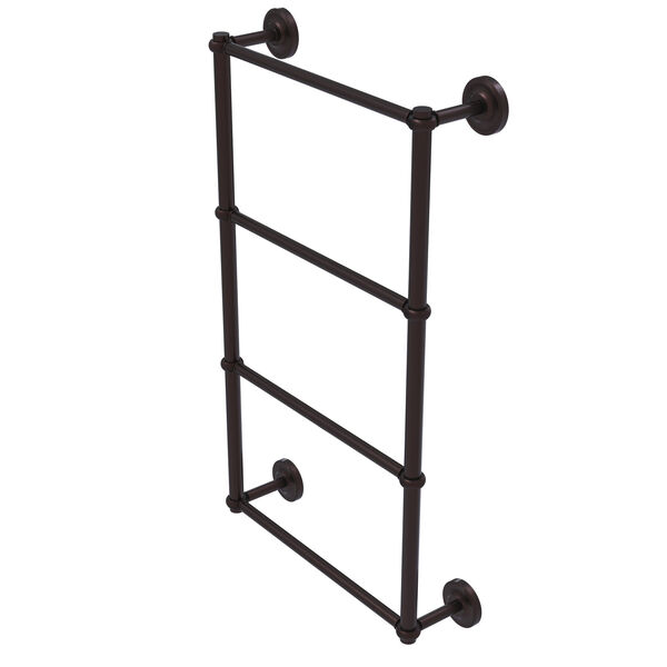 Prestige Regal Antique Bronze 30-Inch Four-Tier Ladder Towel Bar with Twisted Detail, image 1