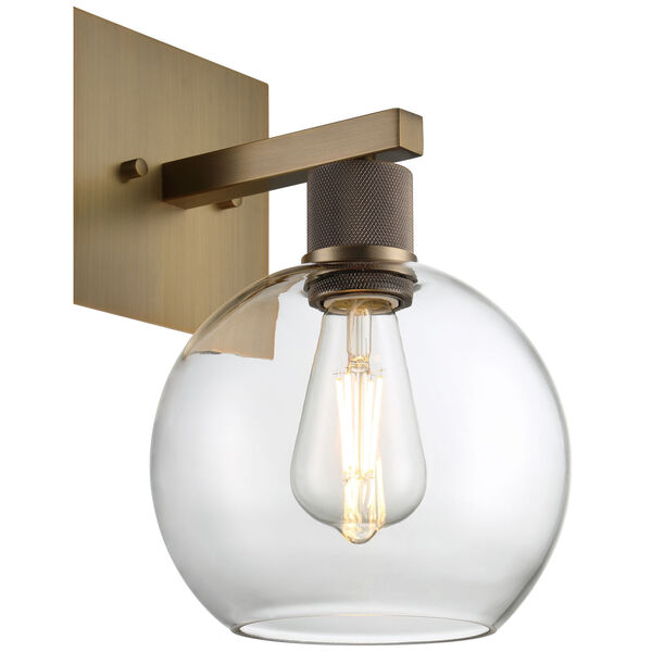 Port Nine Globe Outdoor One-Light LED Wall Sconce with Clear Glass, image 5