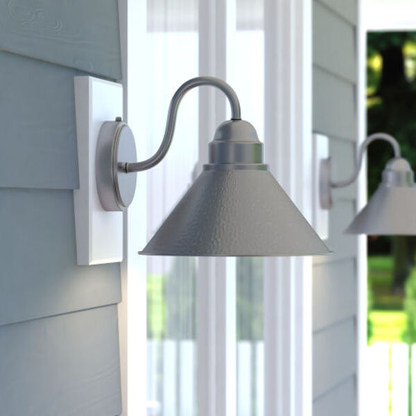 Outland Brushed Pewter One-Light Outdoor Wall Mount, image 3