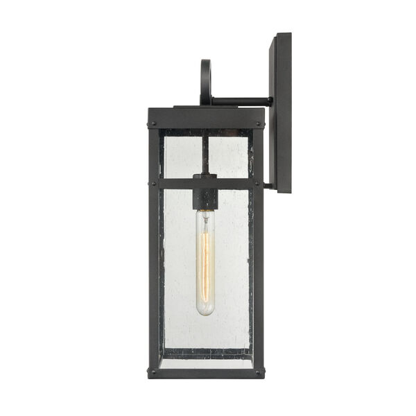Dalton Textured Black Seven-Inch One-Light Outdoor Wall Sconce, image 4