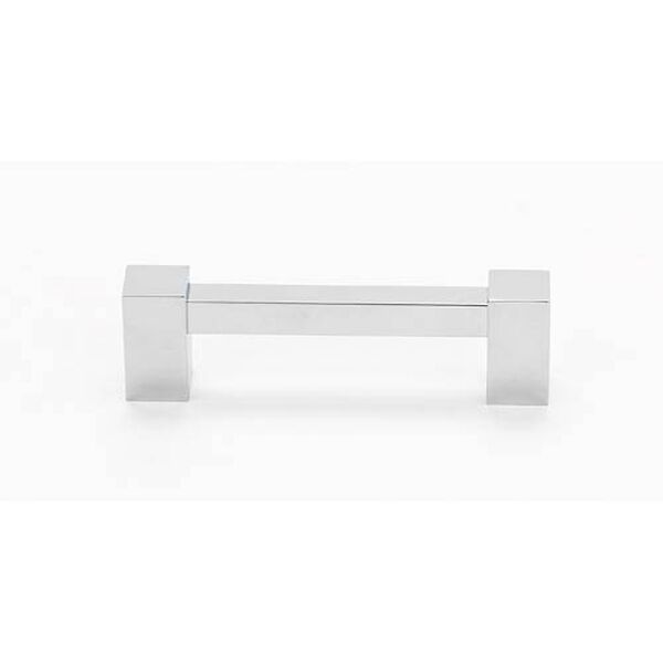 Contemporary II Polished Chrome 3-Inch Square Pull, image 1