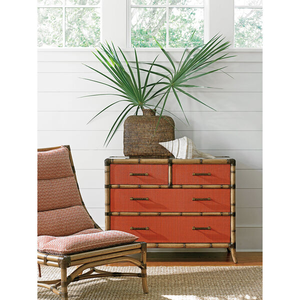 Twin Palms Brown and Coral Chest, image 2