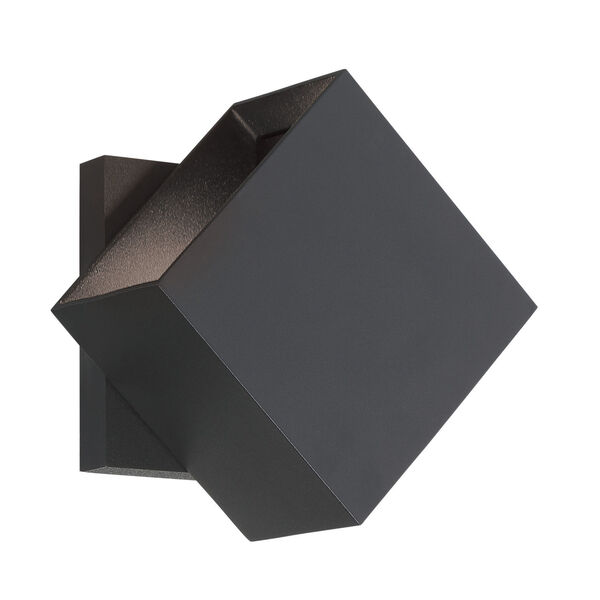 Revolve Black Five-Inch Two-Light LED Outdoor Wall Sconce, image 1
