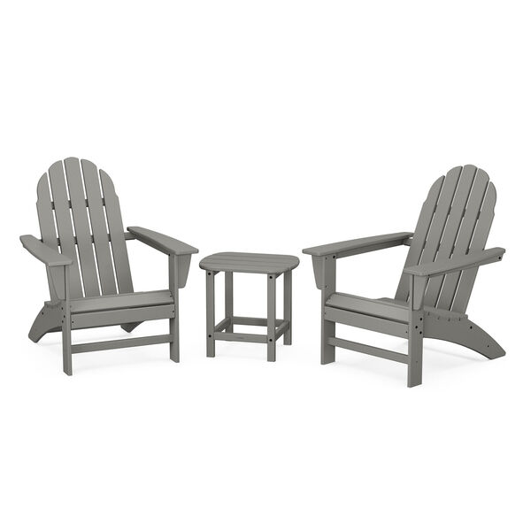 Vineyard Adirondack Set with South Beach Side Table, 3-Piece, image 1
