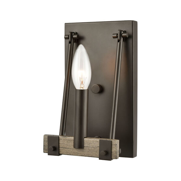 Transitions Oil Rubbed Bronze and Aspen One-Light Bath Vanity, image 3