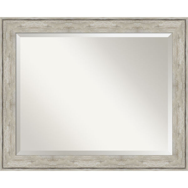 Crackled Silver 33W X 27H-Inch Bathroom Vanity Wall Mirror, image 1