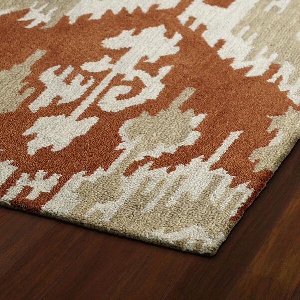 Casual Paprika Hand Tufted 2Ft. x 3Ft. Rectangle Rug, image 2