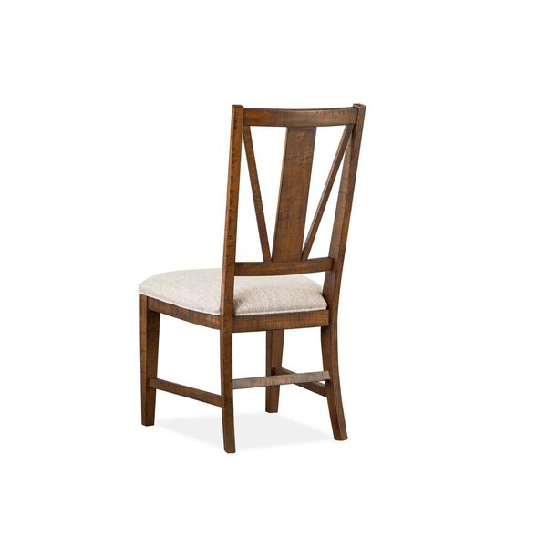 Bay Creek Aged Bronze Wood Dining Side Chair with Upholstered Seat, image 3