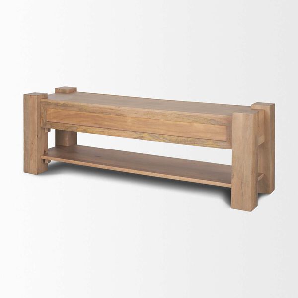 Beth Light Brown Wood Media Console, image 5