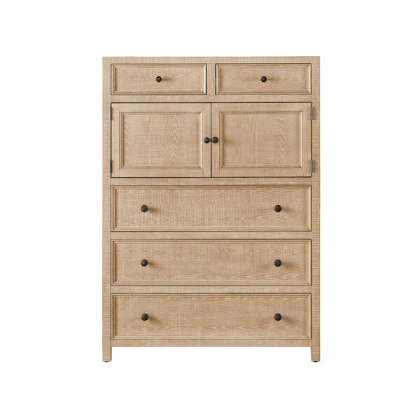 Rustic Natural Oak 44-Inch Drawer Chest, image 1