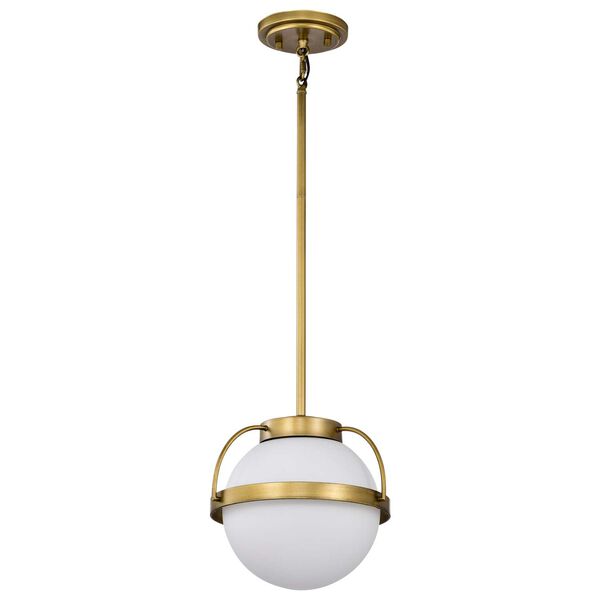 Lakeshore Natural Brass 10-Inch One-Light Pendant, image 1