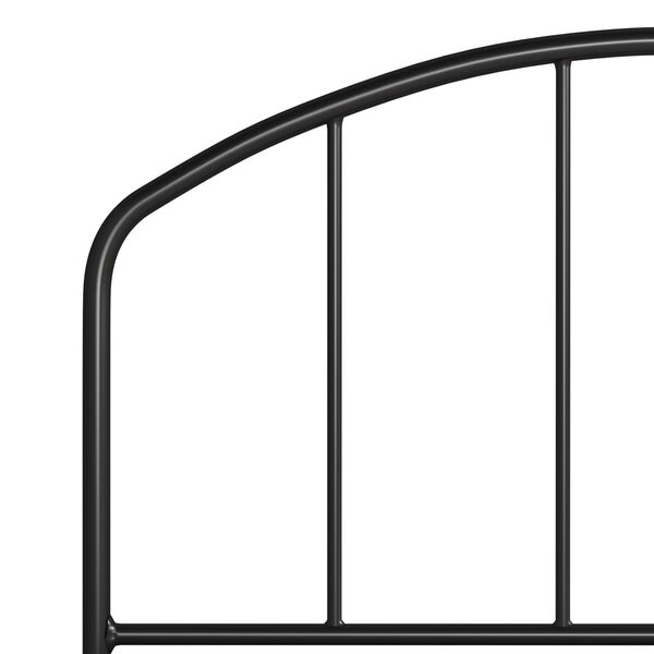 Tolland Black 39-Inch Metal Twin Headboard with Arched Spindle Design, image 3