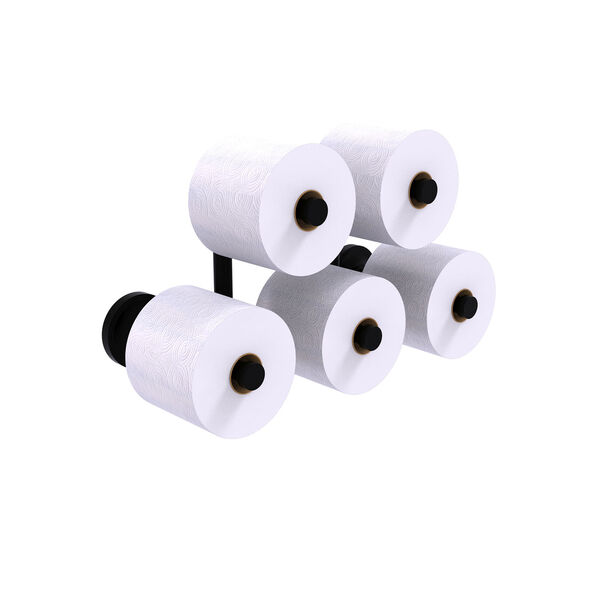 Prestige Regal Matte Black Five Roll Toilet Paper Holder, image 1