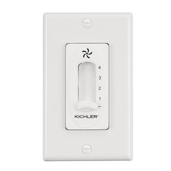 Ivory Four Speed Fan Wall Control, image 1