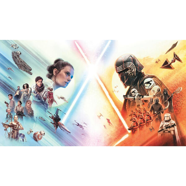 Star Wars The Rise Of Skywalker Blue And Orange Peel And Stick Murals, image 1