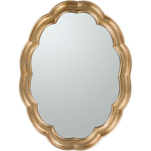 Linden Gold Oval Wall Mirror, image 2