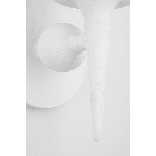 Torch White Plaster One-Light Wall Sconce, image 4