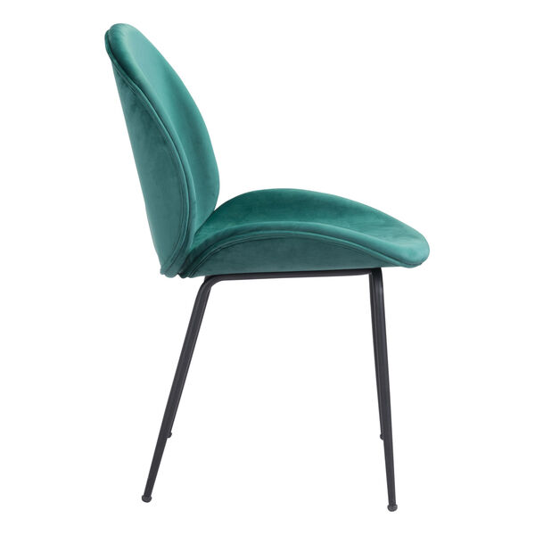 Miles Green and Black Dining Chair, Set of Two, image 3