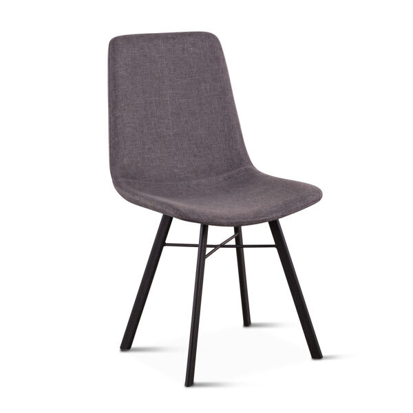 Posey Matte Gunmetal Side Chair, Set of Two, image 2