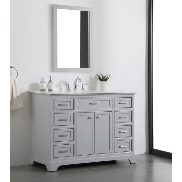 Americana Light Gray 48-Inch Vanity Sink Set, image 3