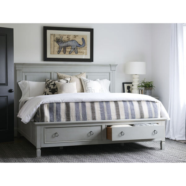 Summer Hill French Gray Panel Storage Bed, image 4