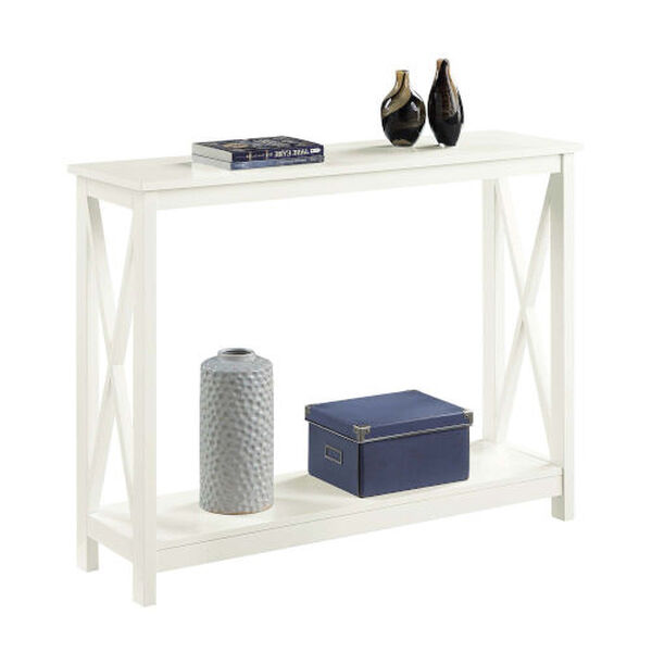 Oxford Ivory Console Table with Shelf, image 3