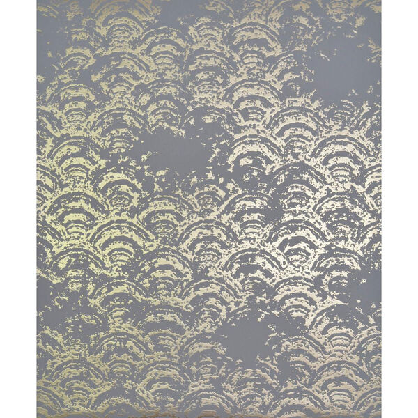 Antonina Vella Modern Metals Eclipse Grey and Gold Wallpaper - SAMPLE SWATCH ONLY, image 1