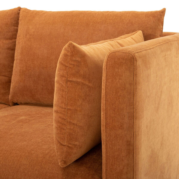 Signature Burnt Orange 82-Inch Sofa with Throw Pillows, image 6
