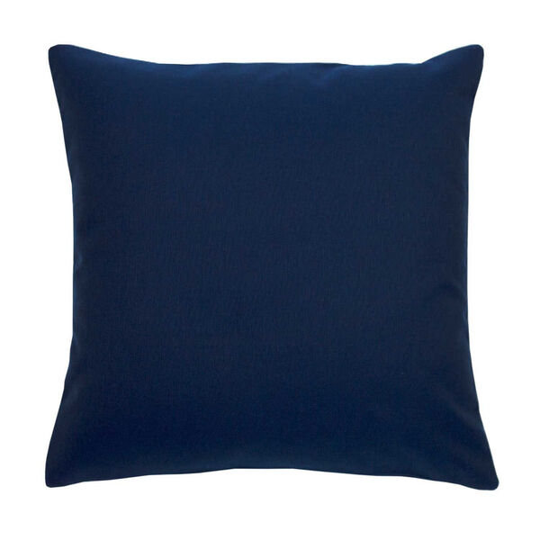 Mandla Cajun and Indigo 24 x 24 Inch Pillow with Linen Welt, image 2