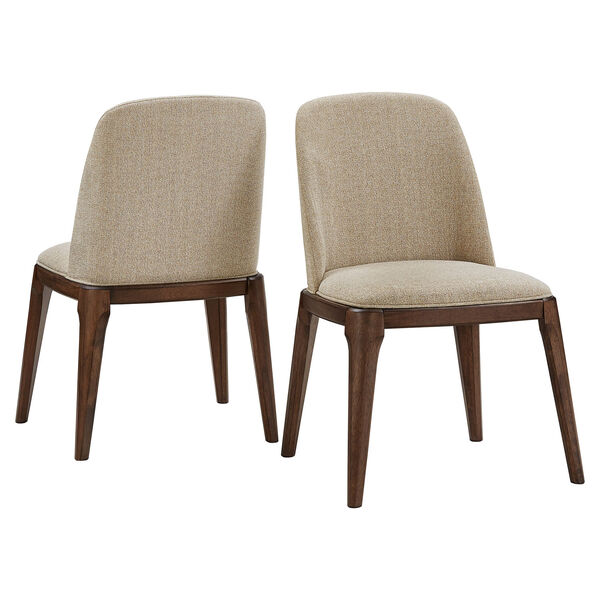 Luka Walnut Upholstered Dining Chair, Set of Two, image 8